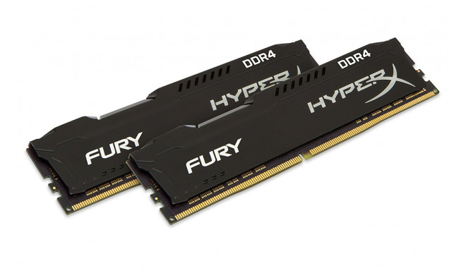 Kingston RAM HyperX DDR4 16 GB 2666-CL16 - Dual-Kit - Fury Black
