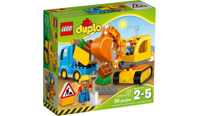 LEGO DUPLO mänguklotsid Truck and Tracked Excavator (10812)