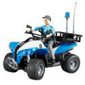 Bruder mudel Police Quad-Bike with Policeman and Accessories (63010)