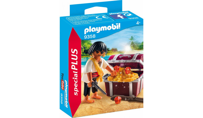PLAYMOBIL 9358 Pirate with treasure chest