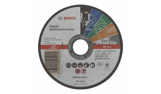 Bosch Cutting disc MultiConstruction125mm