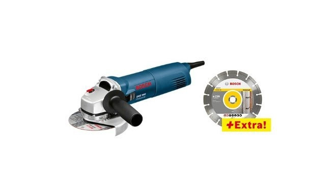 Bosch angle grinder GWS 1400 Professional + AS (CC) (blue / black, suitcase, 1,400 watts)