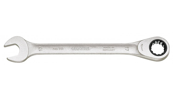 Gedore 7 R 17 ratcheting combination wrench 17x225mm - 2297159