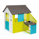 Smoby Pretty play house with summer kitchen, garden play equipment (green)