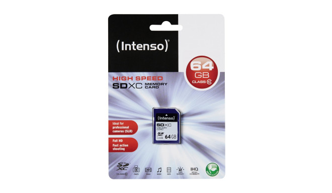 Intenso SD 64GB 12/20 Class 10