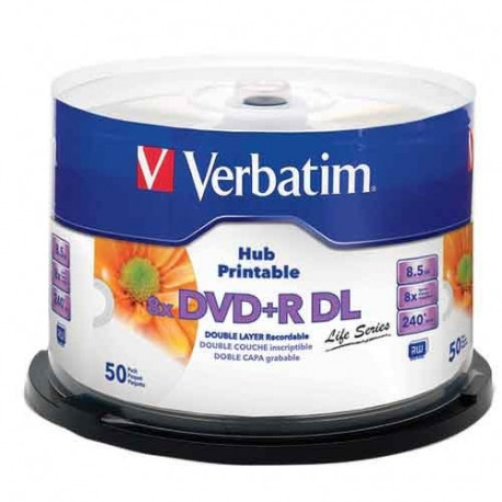 DVD+R DL 8,5 GB (8fach, 50 Stück, bedruckbar)