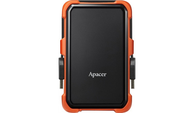 Apacer external HDD 2TB AC630 2.5" USB 3.1, black/orange
