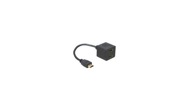 Delock Adapter HDMI - 2x HDMI 20cm