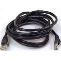 goobay Patch cable Cat6 U/UTP flat black 3,0m