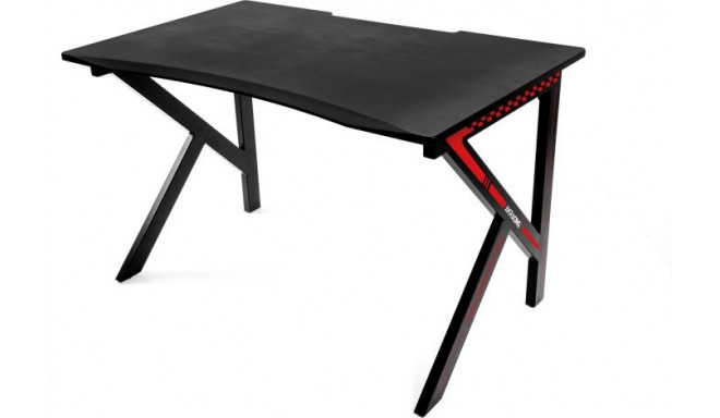 AKRACING Summit Gaming Desk AK-SUMMIT RD, game table (black / red, incl. XL mouse pad)