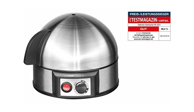 Clatronic egg cooker EK 3321 silver/black