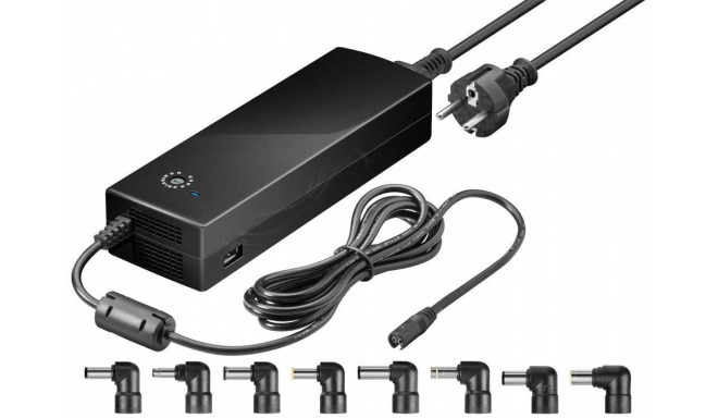 150 W notebook power supply incl. 1 USB and 8 DC adapter; 12 V - 24 V with max. 8.5 A