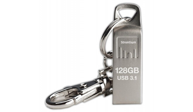 128 GB USB 3.1 AMMO 120MB/s metallic flash drive with key chain