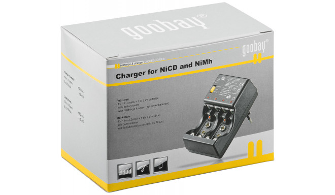 Charger for NiCD and NiMh with tester, discharger