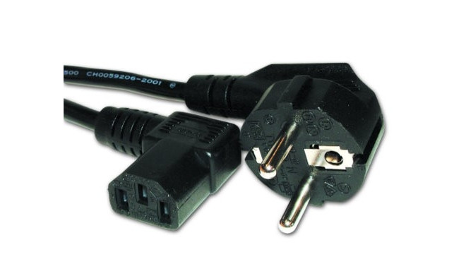 Power cord (right angled C13), VDE approved, 6 ft
