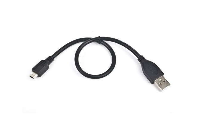 Gembird kaabel Mini USB - USB 2.0 0,3m, must