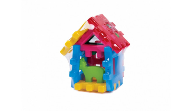 Construction Blocks Cottage with a Kitten