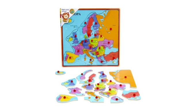 Brimarex puidust pusle Euroopa kaart