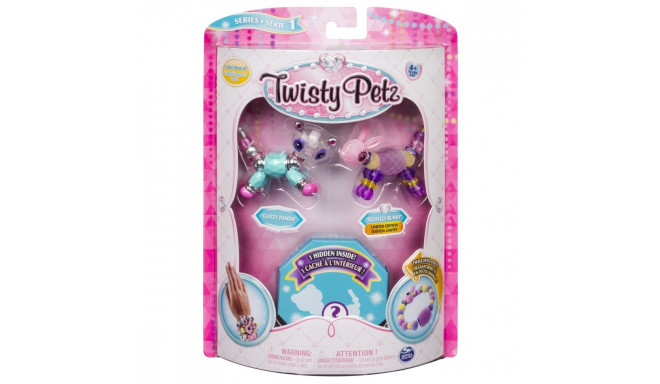 Bracelets Twisty Petz Three Pack - Panda, bunny, cat