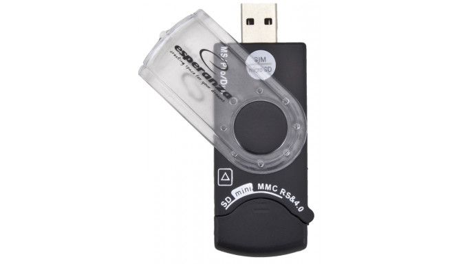 Esperanza memory card reader All-in-One + SIM EA118 USB 2.0