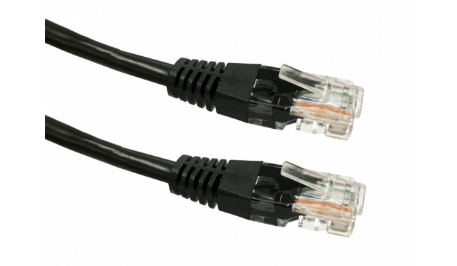 Cable Patchcord cat. 5e RJ45 UTP 1m black