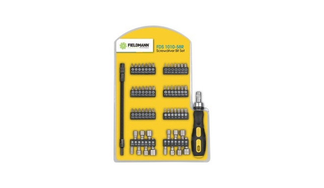 FDS 1010-58R Set of 56 bits + ratchet screwdriver + elastic cap