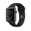 Apple Watch Series 3 GPS + Cellular, 42mm Space Grey Aluminium Case with Black Sport Band