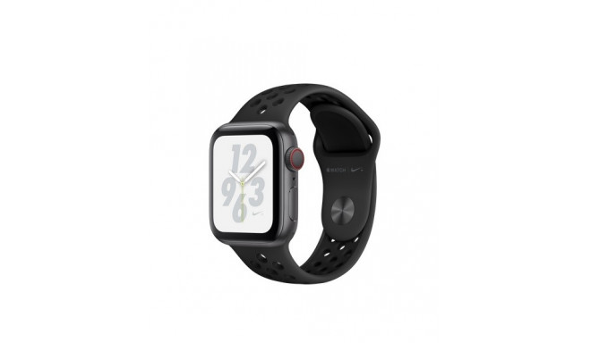 Apple Watch Nike+ Series 4 GPS + Cellular, 40mm Space Grey Aluminium Case with Anthracite/Black Nike
