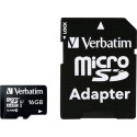 Verbatim memory card microSDHC 16GB Class 10 UHS-I + adapter