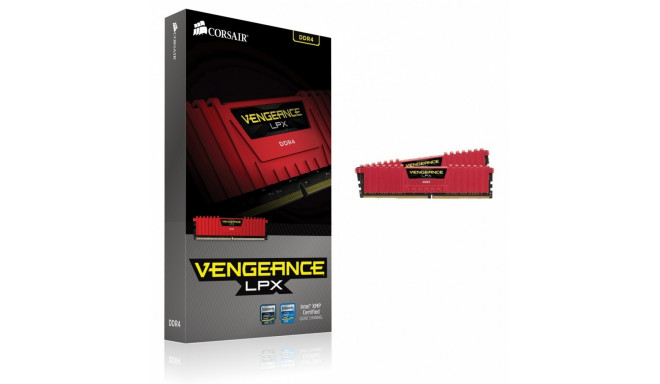 Corsair RAM DDR4 Vengeance LPX 16GB/2400 (2x8GB) CL14-16-16-31 RED 1,20V XMP 2.0