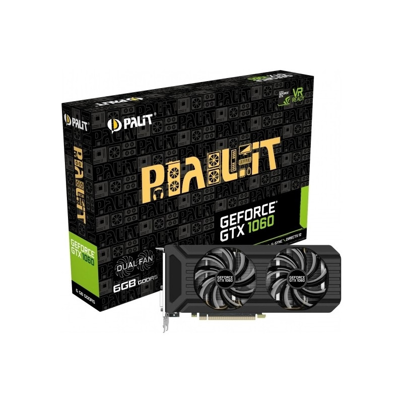 Palit graphics card GeForce GTX 1060 DUAL 6GB DDR5 192bit DVI/HDMI