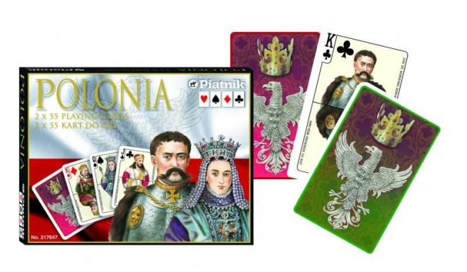 Piatnik mängukaardid Polonia 2 decks