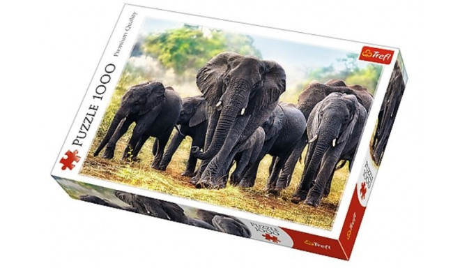 Trefl puzzle African Elephants 1000pcs