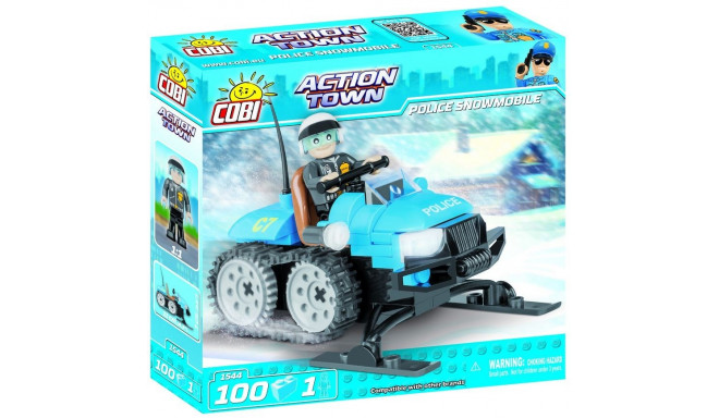 Cobi toy blocks Action Town Police snowmobile 100pcs