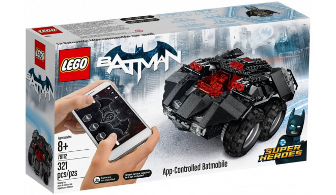 Bricks Super Heroes App-Controlled Batmobile