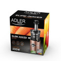 Juicer low speed Adler AD 4119 (200W; golden color)