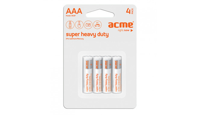 Acme battery R03 Super Heavy Duty AAA 4pcs 