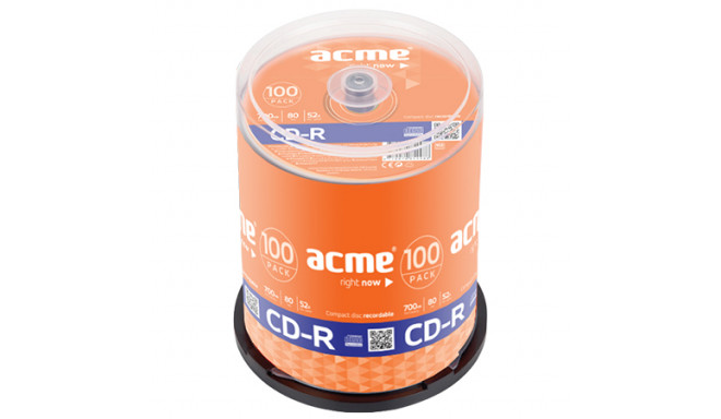 Acme CD-R 700MB 52x 100pcs Cake Box