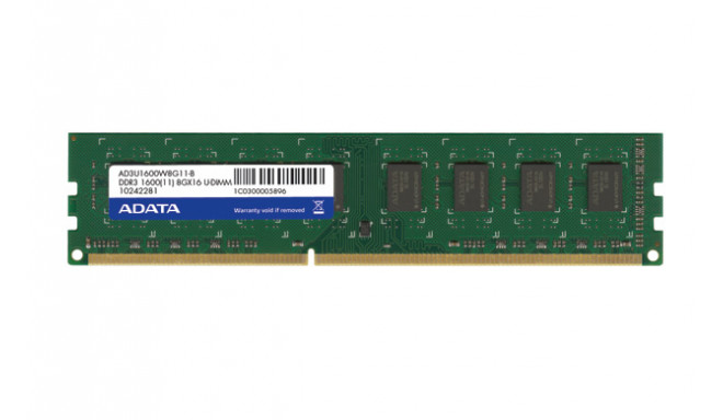 ADATA 4 GB, DDR3, 1600 MHz, PC/server, Regist