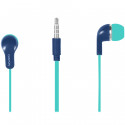 CANYON Stereo Earphones with inline microphone, Green+Blue, cable length 1.2m, 20*15*10mm, 0.013kg