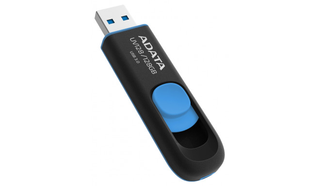 Adata mälupulk 128GB USB 3.1 UV128, must/sinine