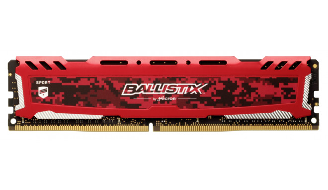 Ballistix Sport LT 32GB DDR4 KIT 8GBx4 3000 DIMM 288pin red SR