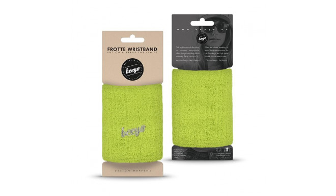 Beeyo Sport Frotte WristBand for Tenis / Running / Bike Green