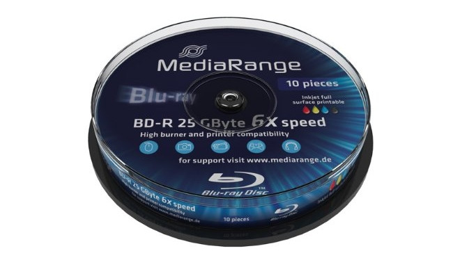 BD-R 6x CB 25GB MediaR Pr. 10 pieces