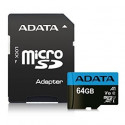 Adata mälukaart microSDXC 64GB Premier UHS-1 Class 10 A1 + adapter