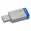Kingston mälupulk 64GB DataTraveler50 USB 3.0, sinine