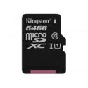 Kingston mälukaart microSDXC 64GB Canvas Select