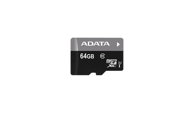 ADATA 64GB microSDXC V10 85MB/s adapteriga