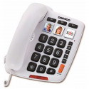 Стационарный телефон для пожилых Daewoo DTC-760 LED Белый