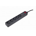 Surge protector 5 x German plug/4.5m Surge protector 5 x German plug/4.5m